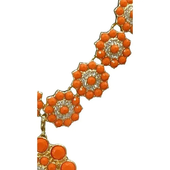 Premier Designs Jewelry Peachy Keen 50 Necklaces Orange and Goldtone - Picture 3 of 5